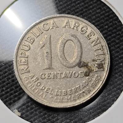 KK钱币收藏小铺  第383期  2月预留时间 周末发货 -  阿根廷10分纪念币