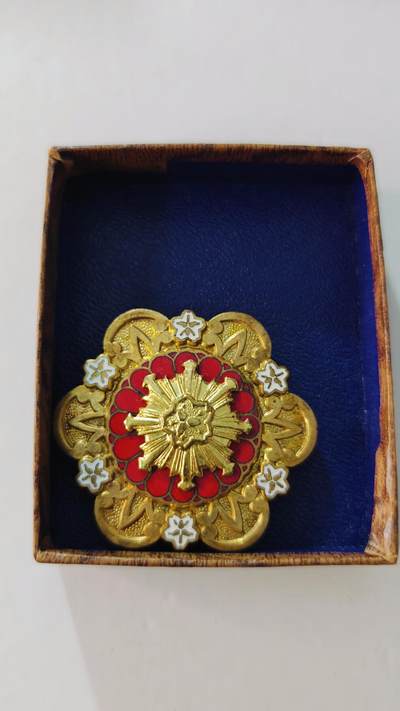 东亚勋章徽章主题拍卖5 - 日本消防协会二十周年纪念章