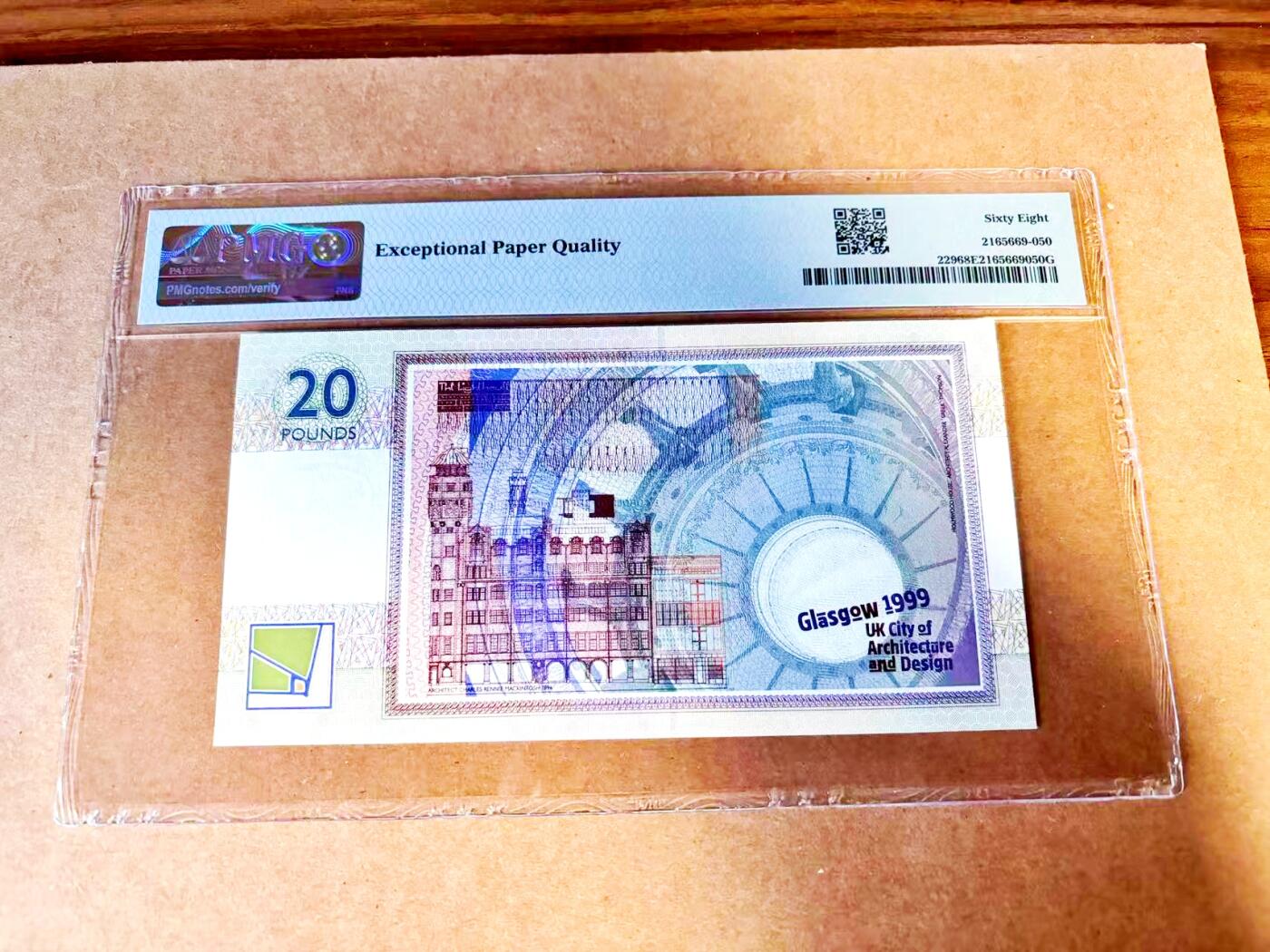 【Blue Auction】世界纸币精拍第771期——18级TOP拍卖/信誉/品质/专业/高效💫 【千位小号】苏格兰 1999年20镑 PMG68EPQ高分