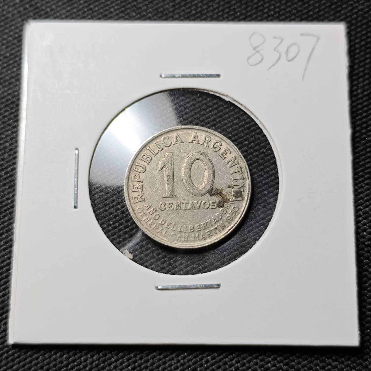 KK钱币收藏小铺  第383期  2月预留时间 周末发货  阿根廷10分纪念币