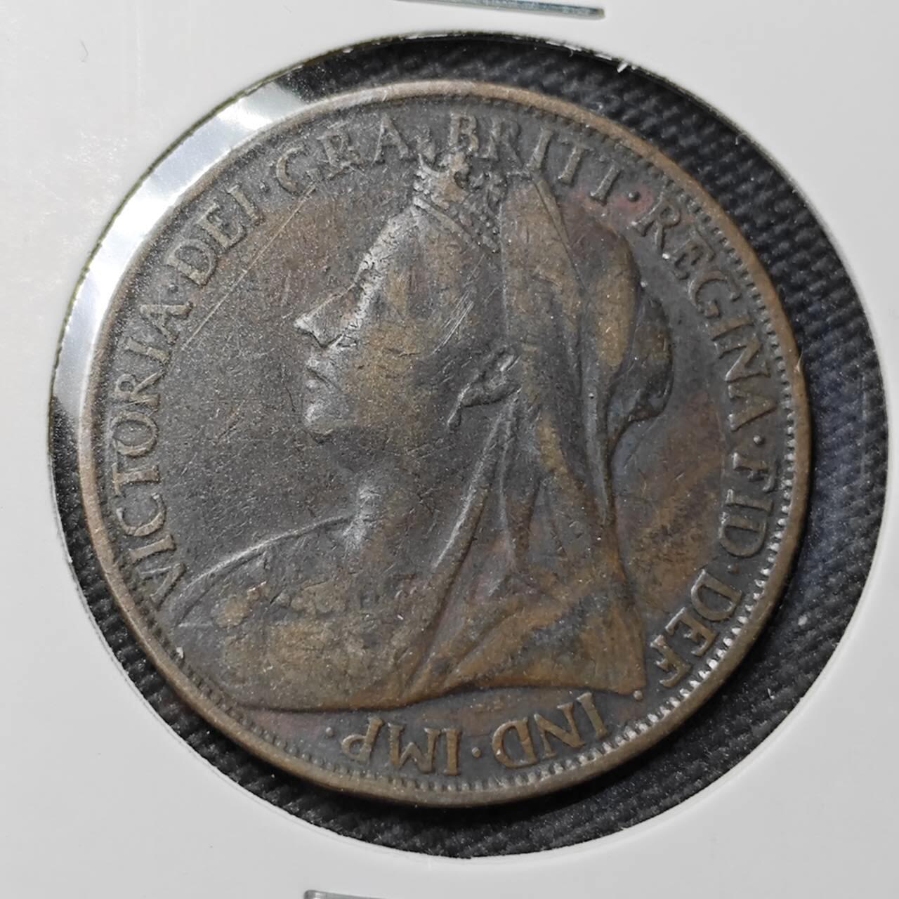 KK钱币收藏小铺  第383期  2月预留时间 周末发货  1900英国1便士