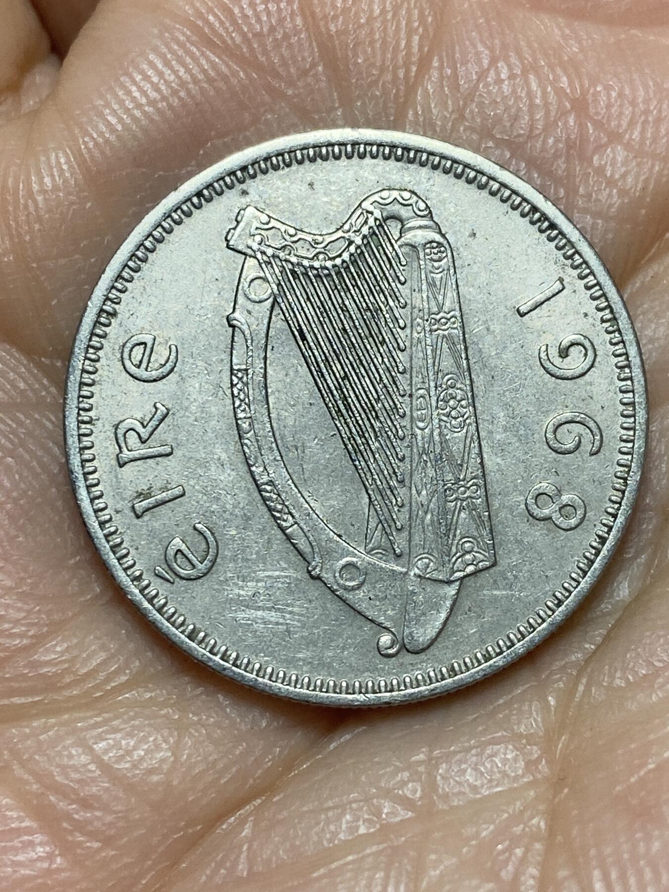 2026年第三场(总第一百七十二场）外国好品散币场(免佣金) 爱尔兰🇮🇪1968年1先令(共和国时期第一套第二版，关门年)