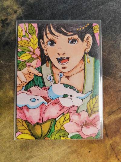 阳大大卡牌拍卖第90期（持续收拍品，周五晚上九点截拍，进群福利早知道） - 【手绘拓卡】小花瓣艺术文创 药香 蛞蝓 限编011/022