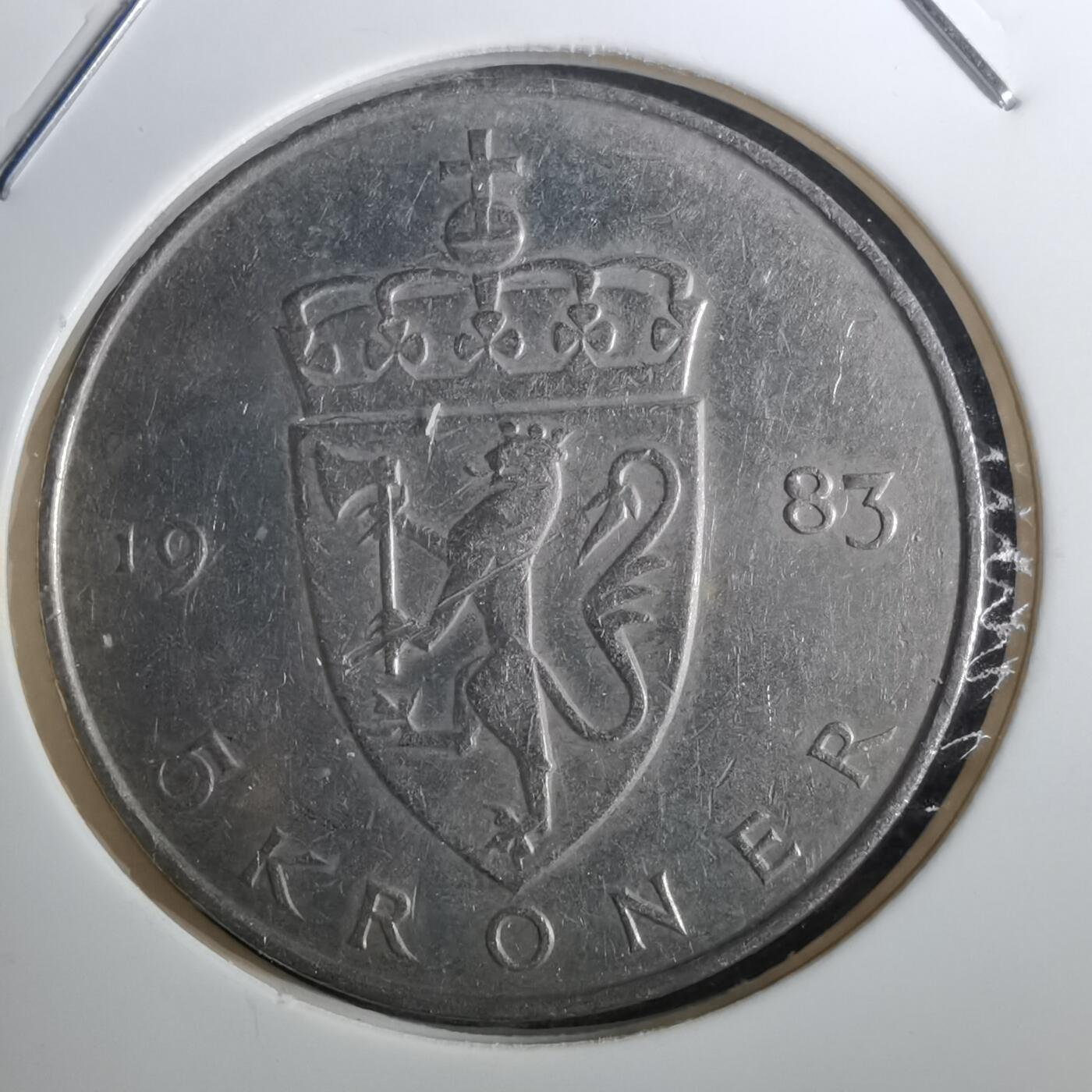 沼泽如烟--第950场 挪威1983年5克朗