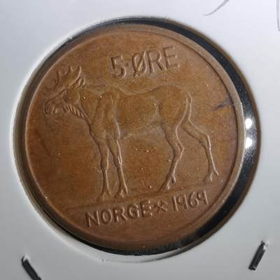 沼泽如烟--第950场 - 挪威1969年5欧尔