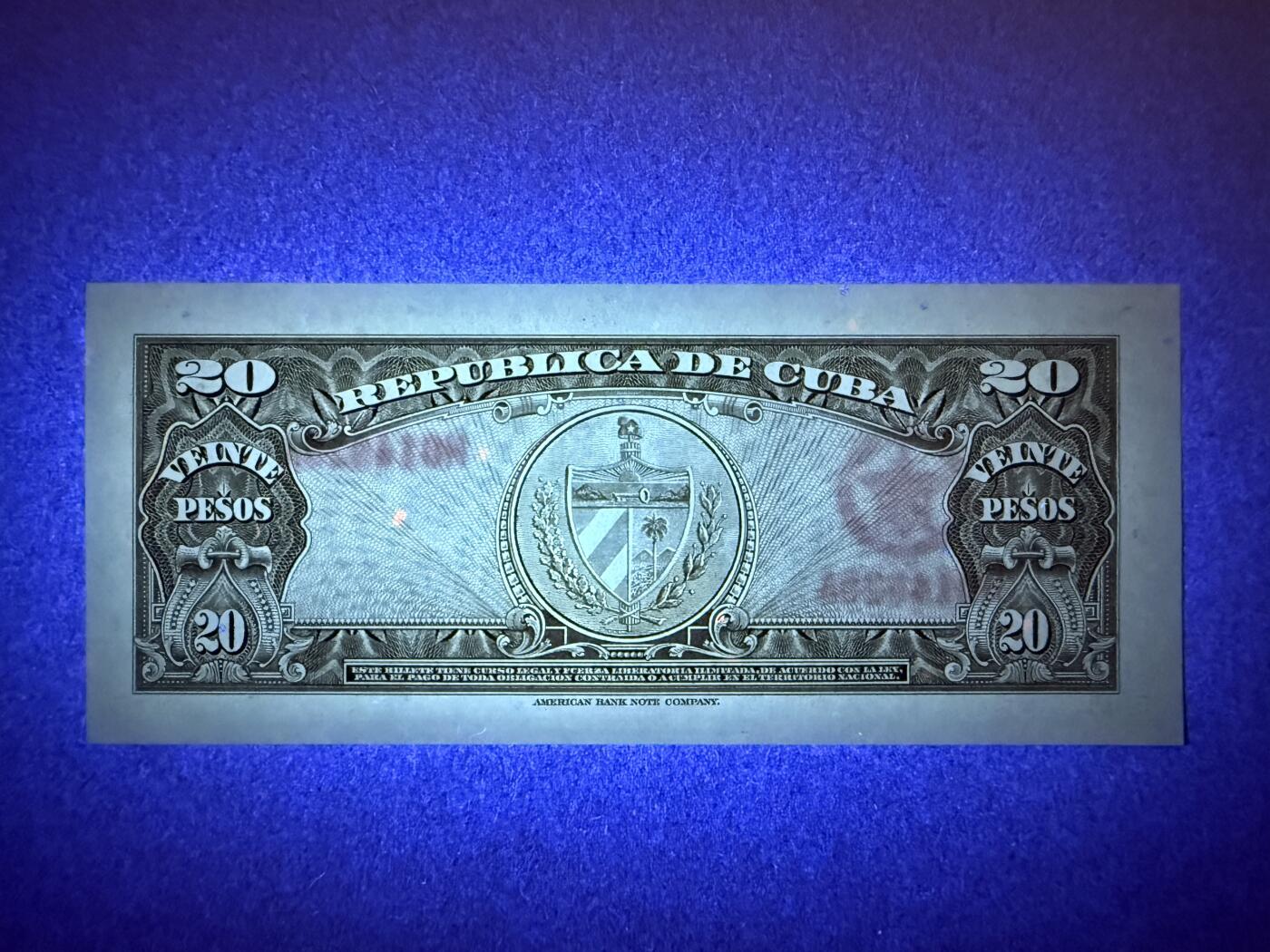 《艾美收藏》第227期-1.3周六外币黄金场-马年首拍 古巴20比索 UNC 1958年老版本