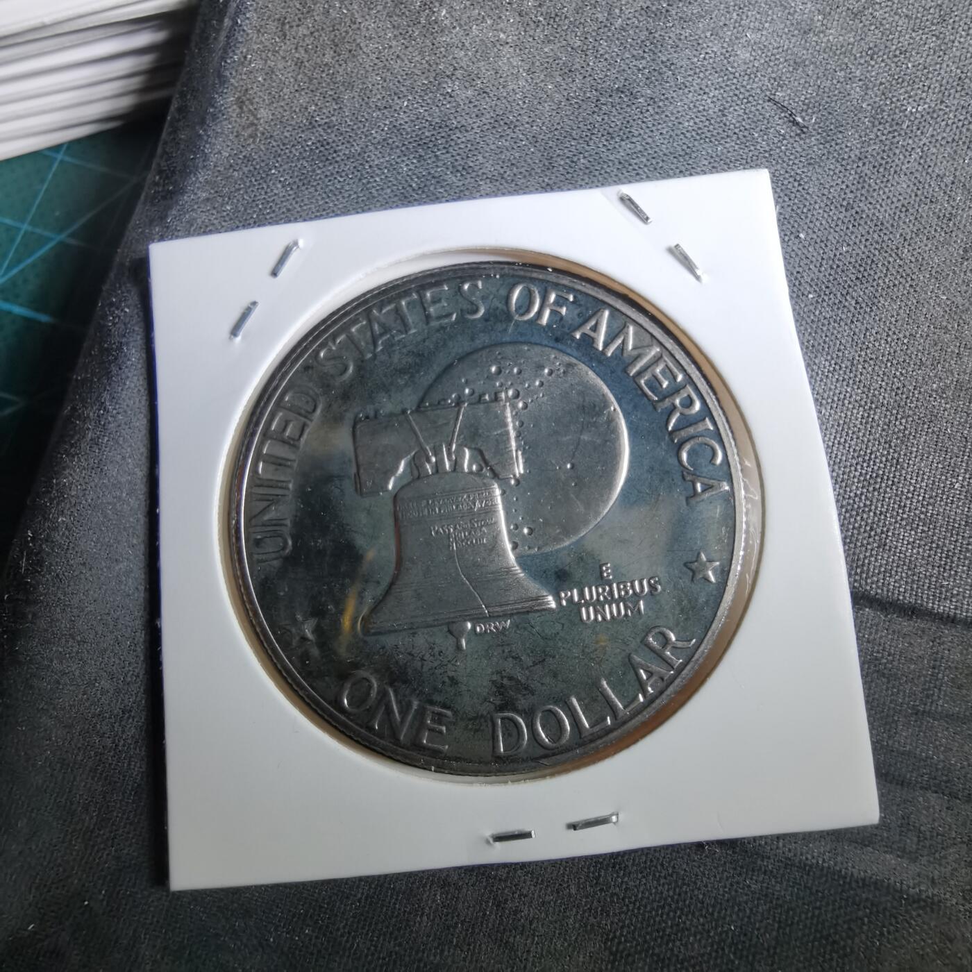 沼泽如烟--第950场 美国1976年一元纪念币精制币