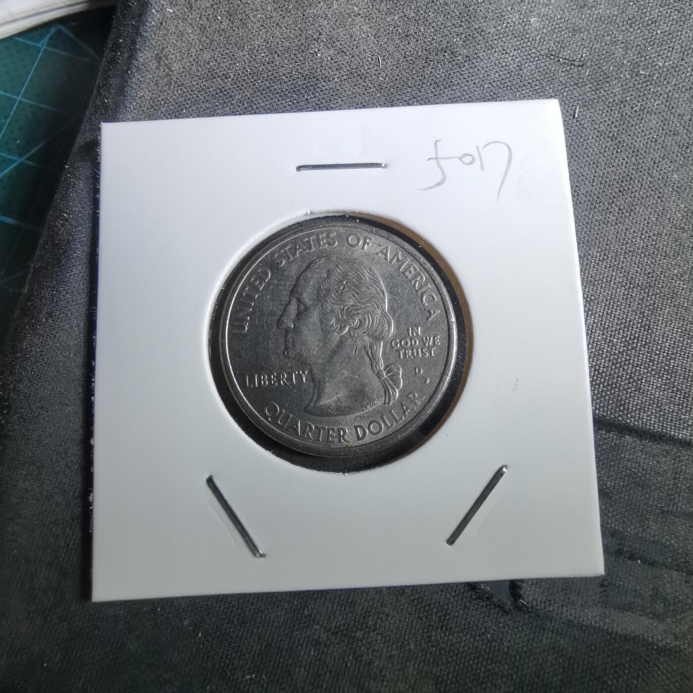 沼泽如烟--第950场 美国2001年25分纪念币