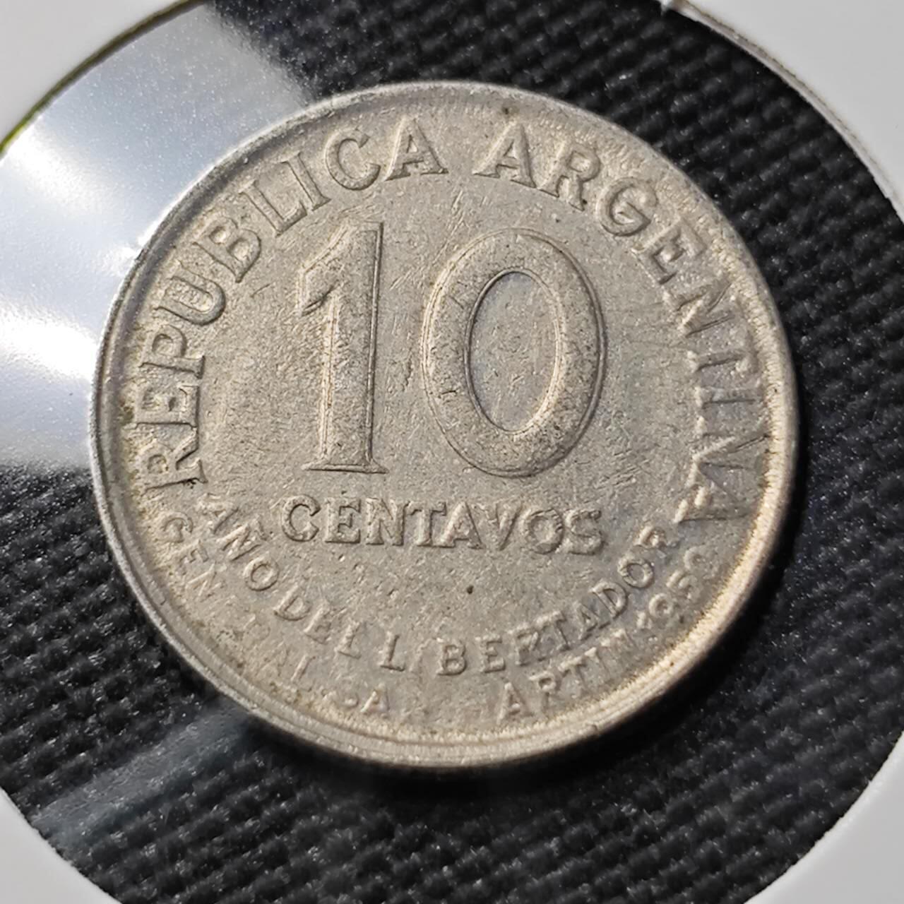 KK钱币收藏小铺  第383期  2月预留时间 周末发货  阿根廷10分纪念币