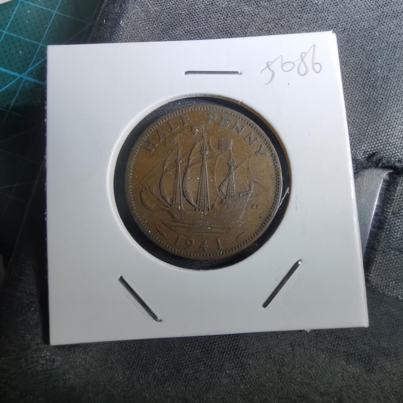 沼泽如烟--第950场 英国1941年半便士