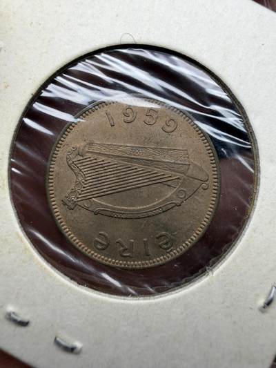 2025年集古藏今外币拍卖第十一期-第7场—（总第297拍），可以寄存60天，满160元包邮。 1959年爱尔兰1/4便士