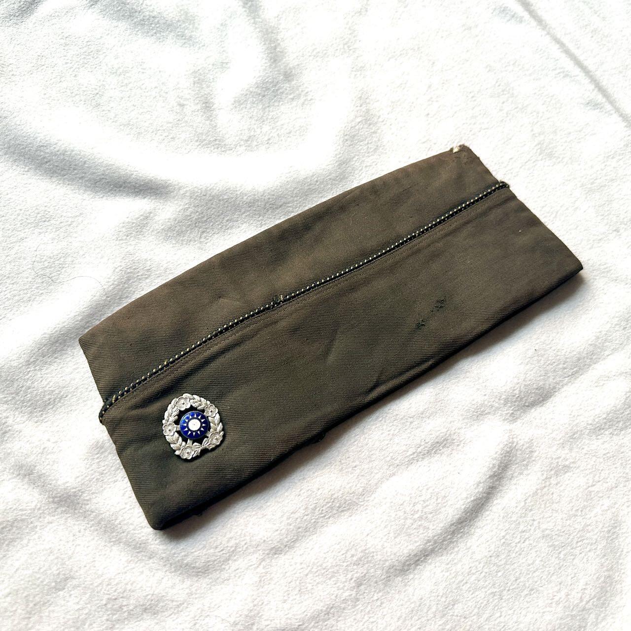 【第肆場】近代勋奖章徽章服饰杂项专场 民国时期 陆军船形帽—头围约53cm