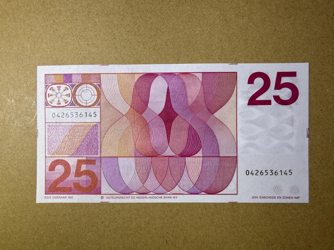 《艾美收藏》第227期-1.3周六外币黄金场-马年首拍 荷兰25盾 UNC 人像版