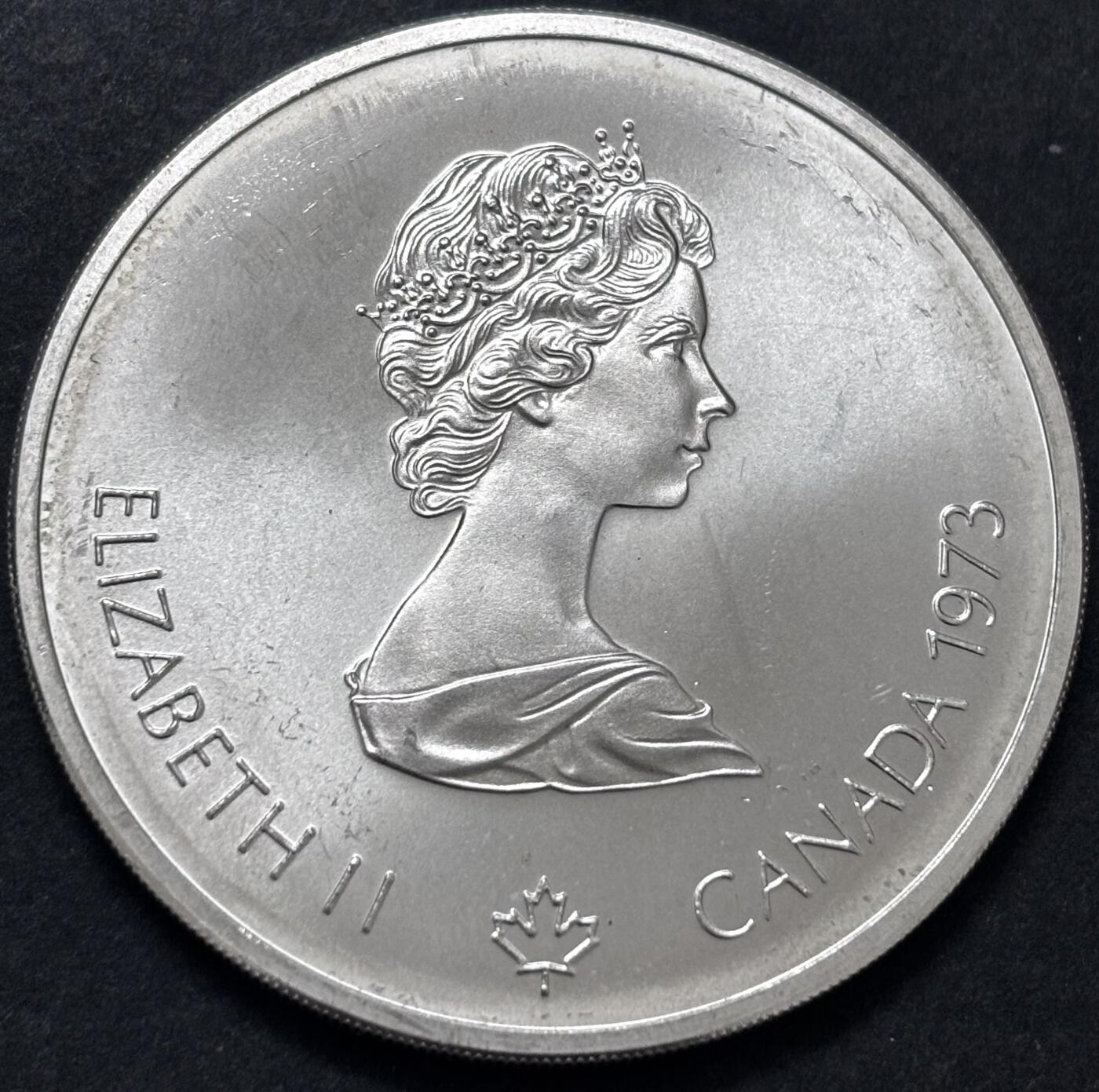 文馨钱币收藏 迎新纳福2026新年第一场（第 287 场）金银老铜币拍卖 原光品相 1973 年加拿大蒙特利尔第 21 届夏季奥林匹克运动会世界地图系列 10 元大型纪念银币 48.6 克 925 高银，品相可评级