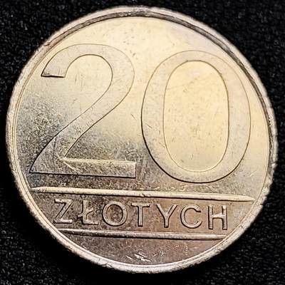 泉币菌-第160场-新年第三场 精品福利场 - 原光美品 1985年波兰20兹罗提铜镍硬币 鹰 23.8mm 