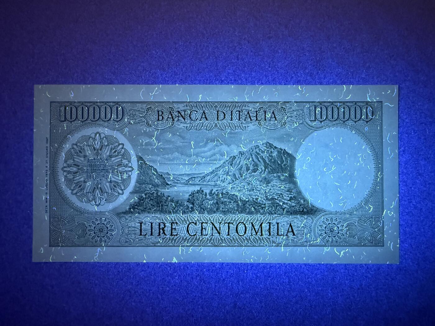 《艾美收藏》第227期-1.3周六外币黄金场-马年首拍 意大利100000里拉 UNC 1970年 意大利作家曼佐尼 稀少品种