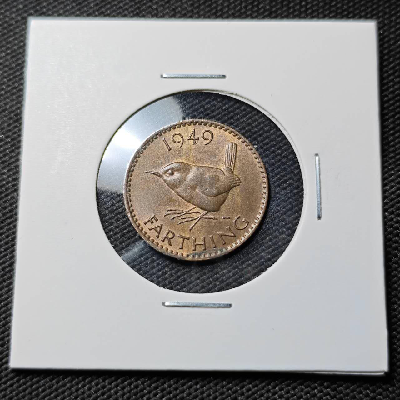 KK钱币收藏小铺  第383期  2月预留时间 周末发货  1949英国1法新