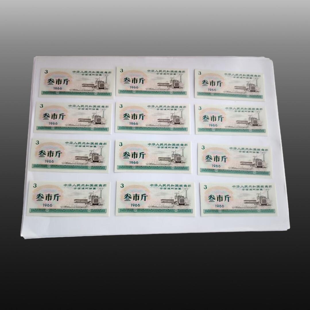 程曦曙光-安欣 全国，地方退市粮票96张