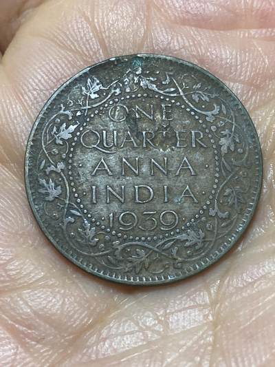 2026年第三场(总第一百七十二场）外国好品散币场(免佣金) - 英属印度1939年1/4安娜(乔治六世第一版，b版孟买造)