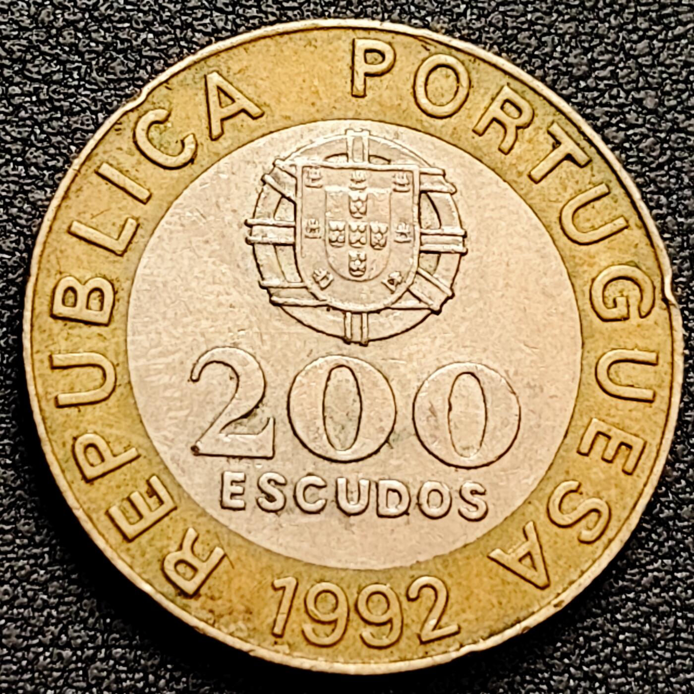 泉币菌-第160场-新年第三场 精品福利场 美品 葡萄牙1992年200埃斯库多 医学家加西亚·德·奥尔塔 双色币 28mm