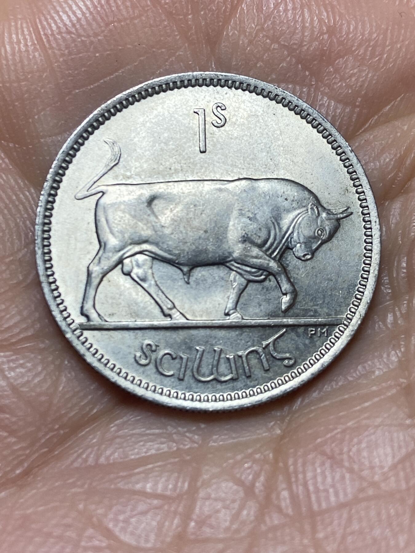 2026年第三场(总第一百七十二场）外国好品散币场(免佣金) 原光好品–爱尔兰🇮🇪1954年1先令(共和国时期第一套第二版)