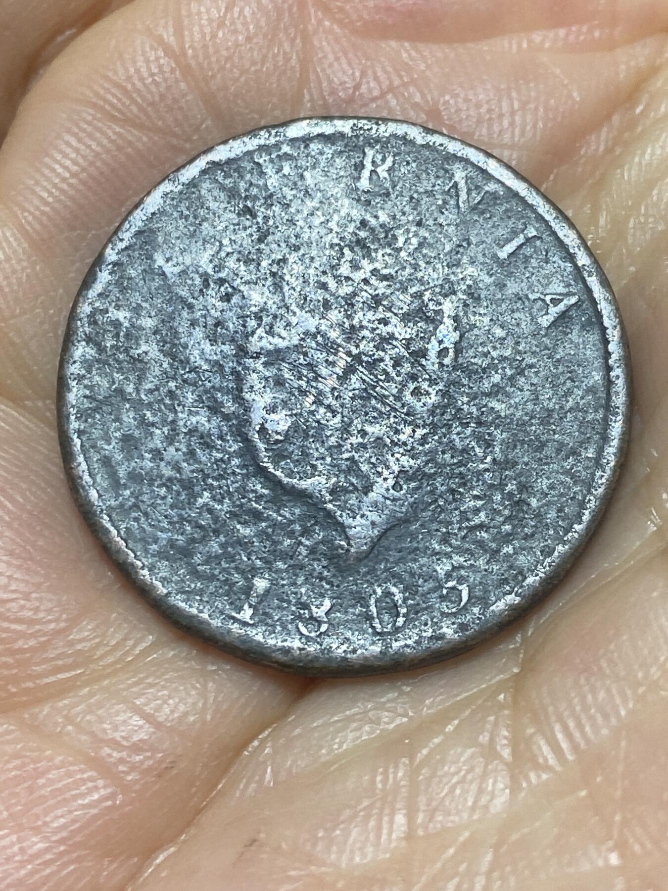 2026年第三场(总第一百七十二场）外国好品散币场(免佣金) 英属爱尔兰1805年1/2便士(乔治三世时期)