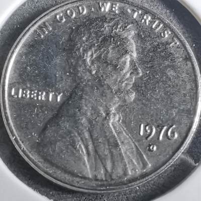 沼泽如烟--第950场 - 美国1976年一分有镀层