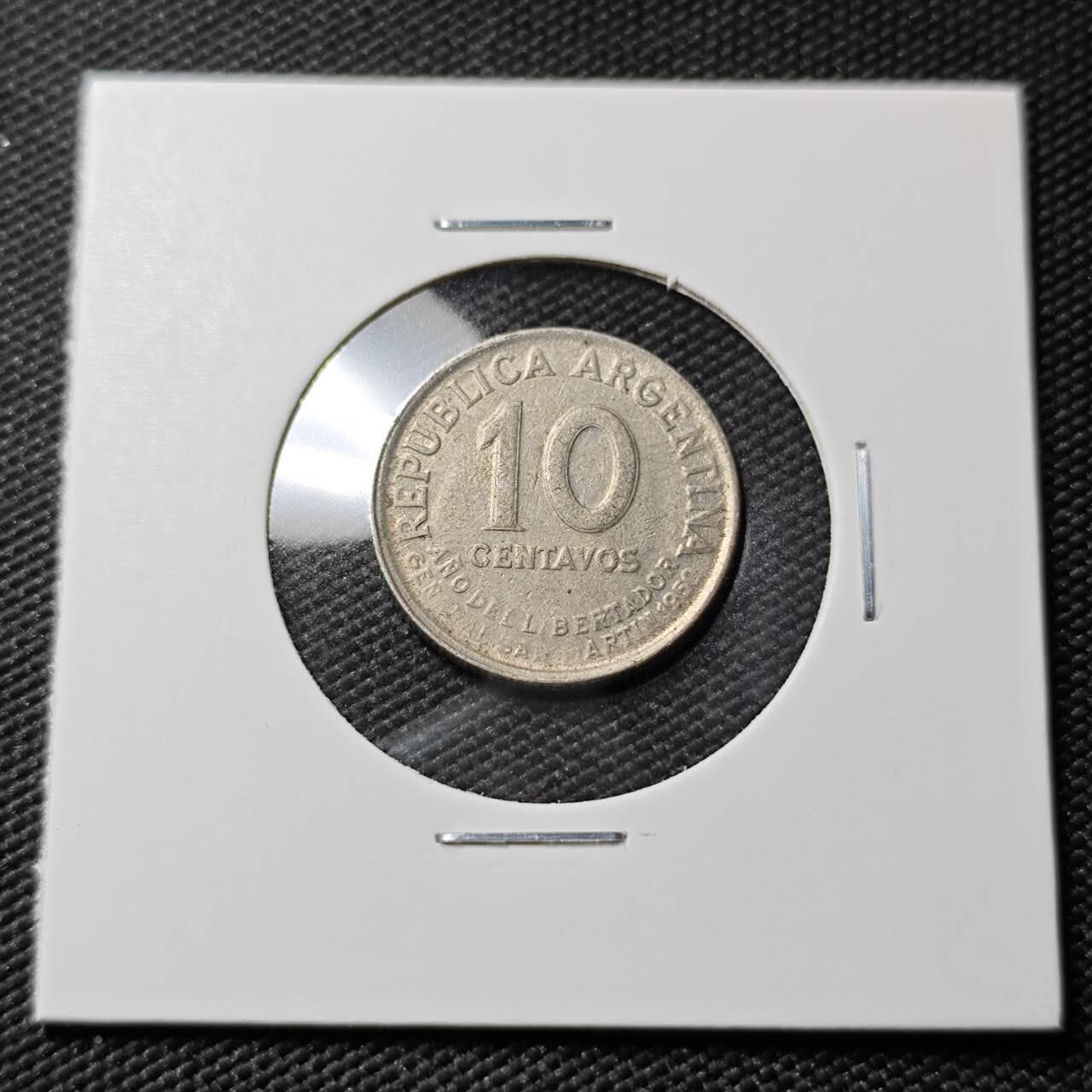 KK钱币收藏小铺  第383期  2月预留时间 周末发货  阿根廷10分纪念币