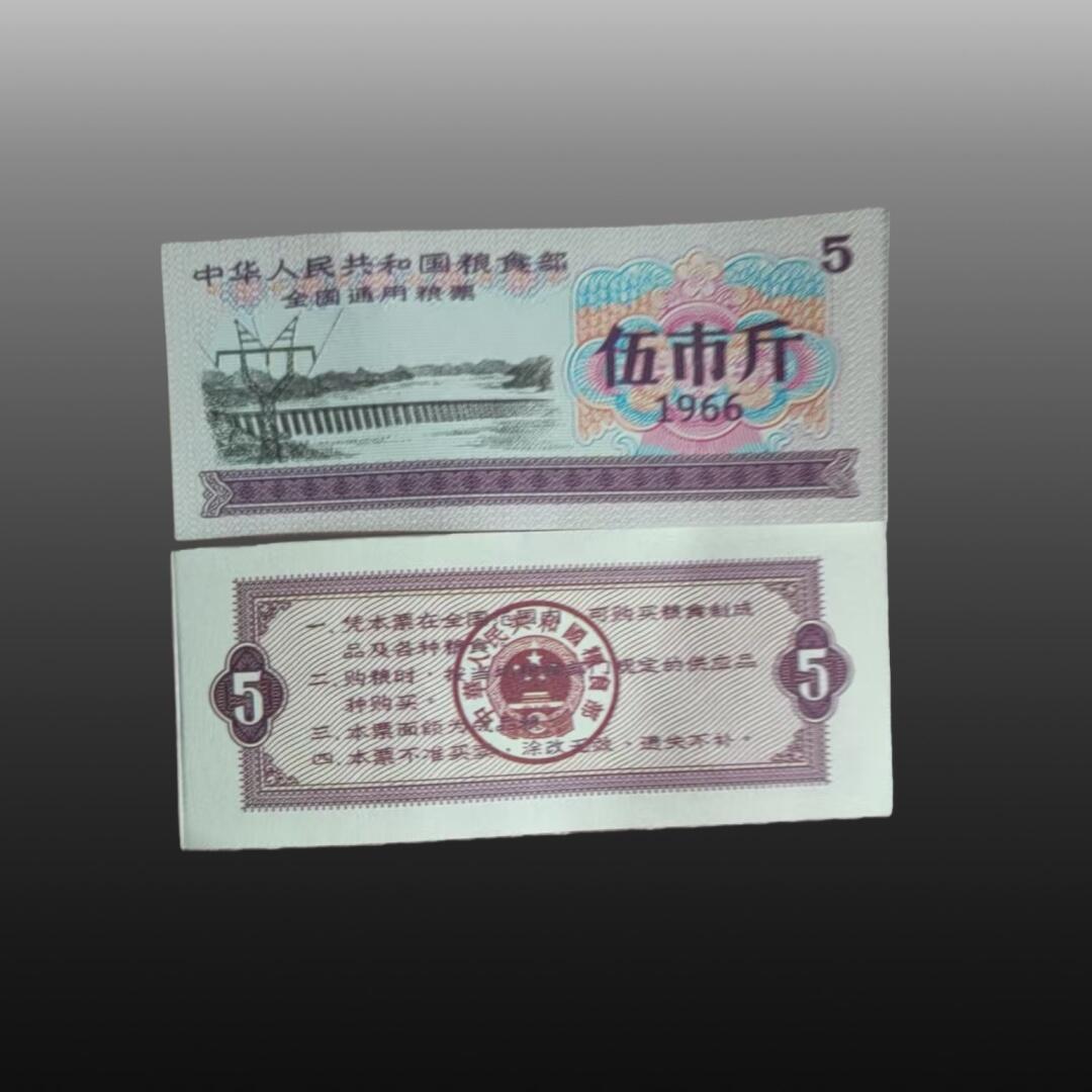 程曦曙光-安欣 五斤粮票一百张（1966）