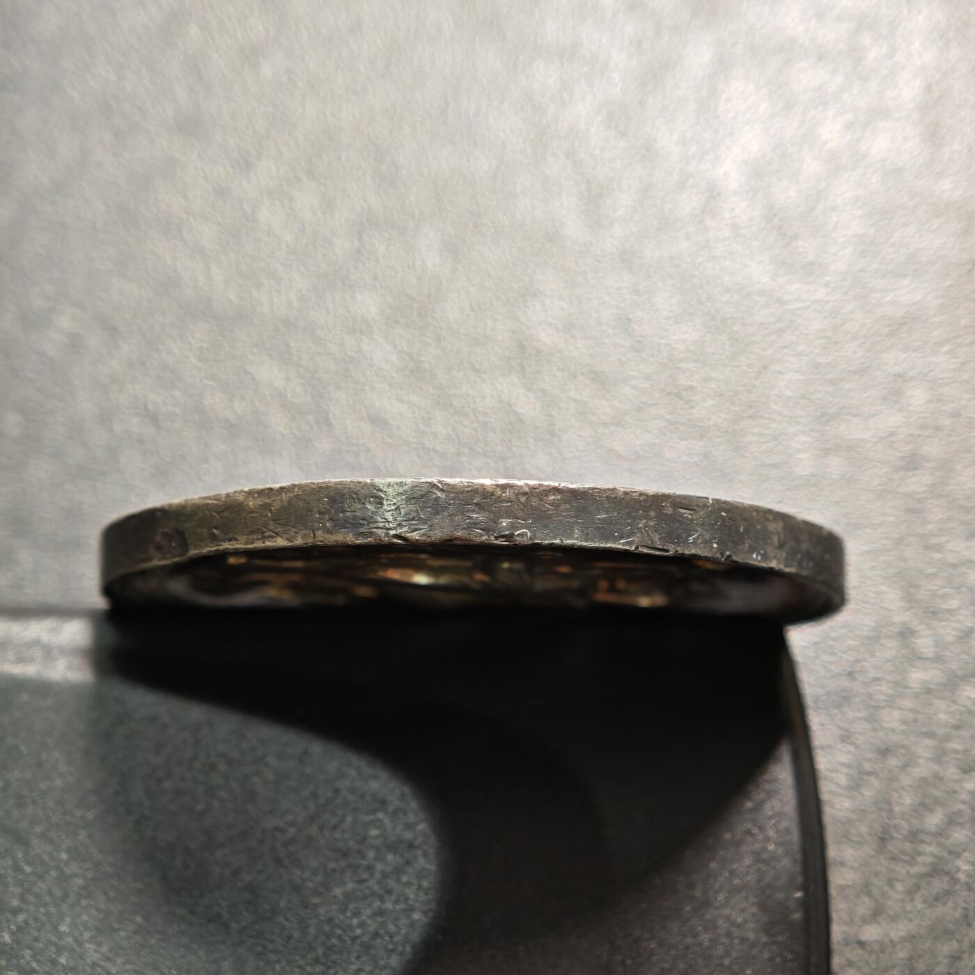 【德藏】世界币章拍卖第160期 1885年 梵蒂冈教皇利奥十三世（任教第8年）高浮雕纪念银章 五彩包浆 直径约：43.5mm；重约：34.5g