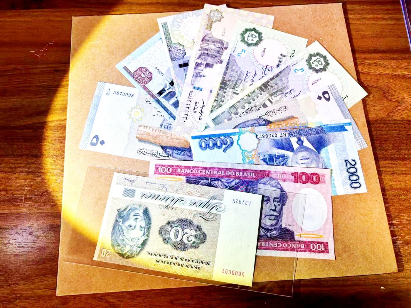 【Blue Auction】世界纸币精拍第771期——18级TOP拍卖/信誉/品质/专业/高效💫 【一组10张】柬埔寨、埃及、丹麦、叙利亚、巴西纸币一组 全新UNC