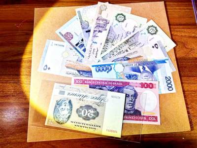 【Blue Auction】世界纸币精拍第771期——18级TOP拍卖/信誉/品质/专业/高效💫 - 【一组10张】柬埔寨、埃及、丹麦、叙利亚、巴西纸币一组 全新UNC