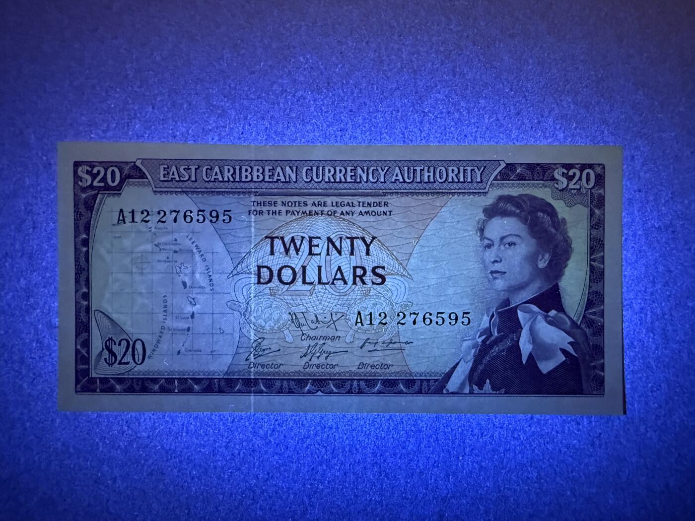 《艾美收藏》第227期-1.3周六外币黄金场-马年首拍 东加勒比20元 AU 1965年戎装女王 无4