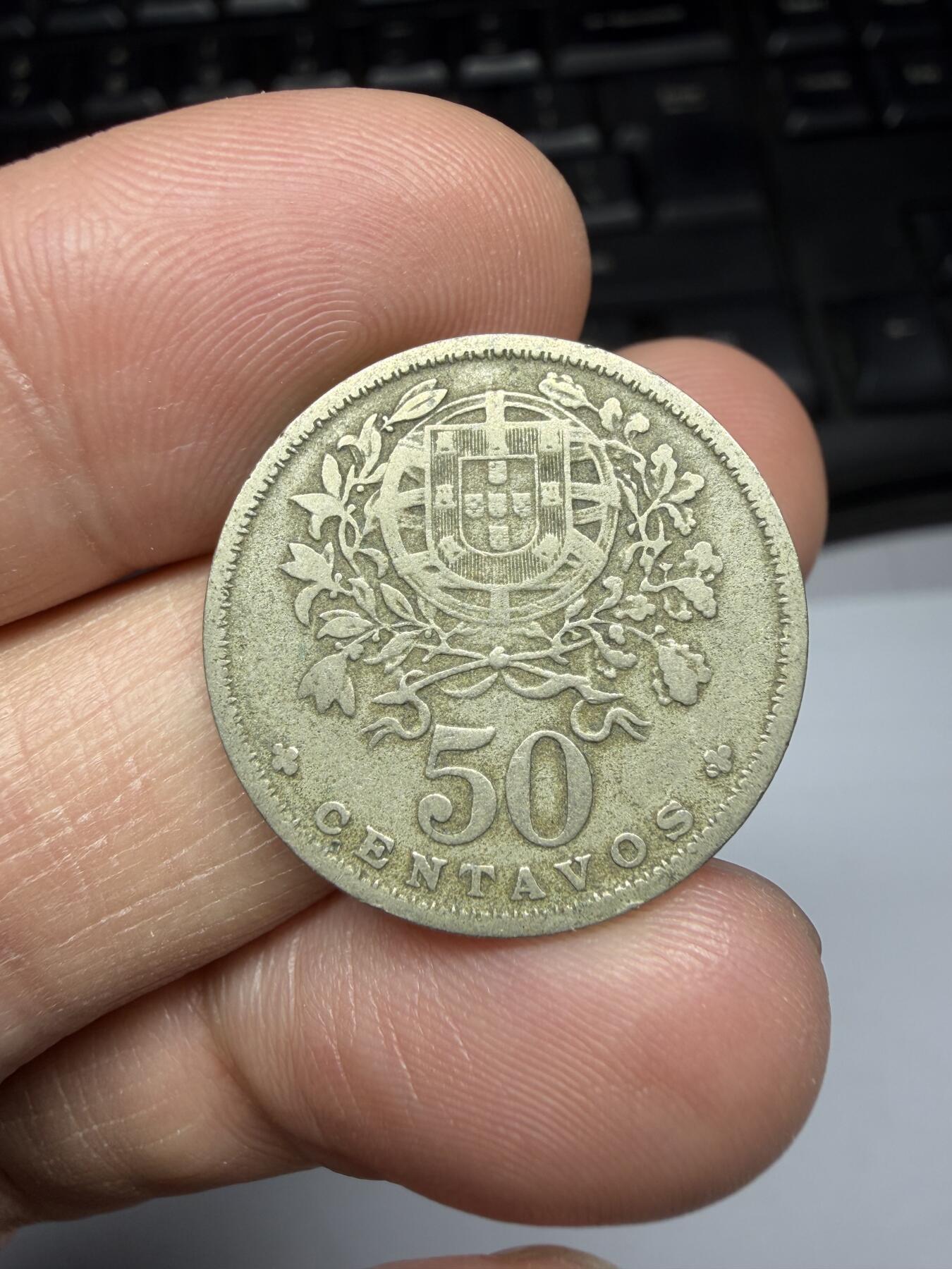 2025年集古藏今外币拍卖第十一期-第7场—（总第297拍），可以寄存60天，满160元包邮。 1946年葡萄牙50分