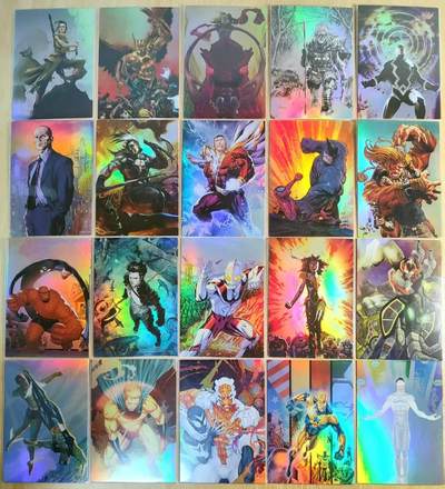 龙虎卡牌-七零场，2026首场，全场包邮！！（无佣金，周六结拍，欢迎送拍） - 彩闪20张 美漫卡牌 漫威+DC两大阵营的超级英雄 (卡背是人物详情介绍)