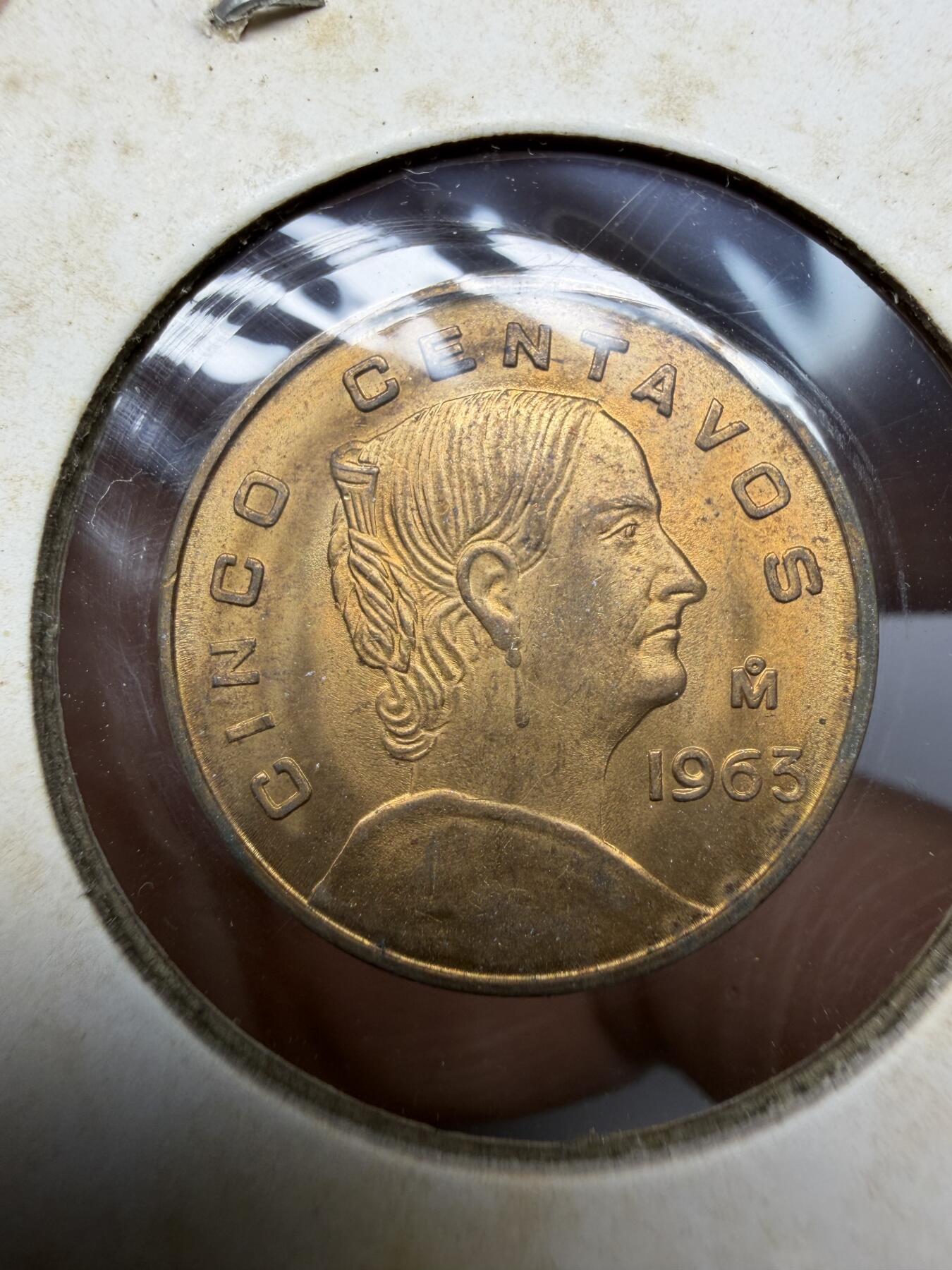 2025年集古藏今外币拍卖第十一期-第7场—（总第297拍），可以寄存60天，满160元包邮。 1963年墨西哥5分