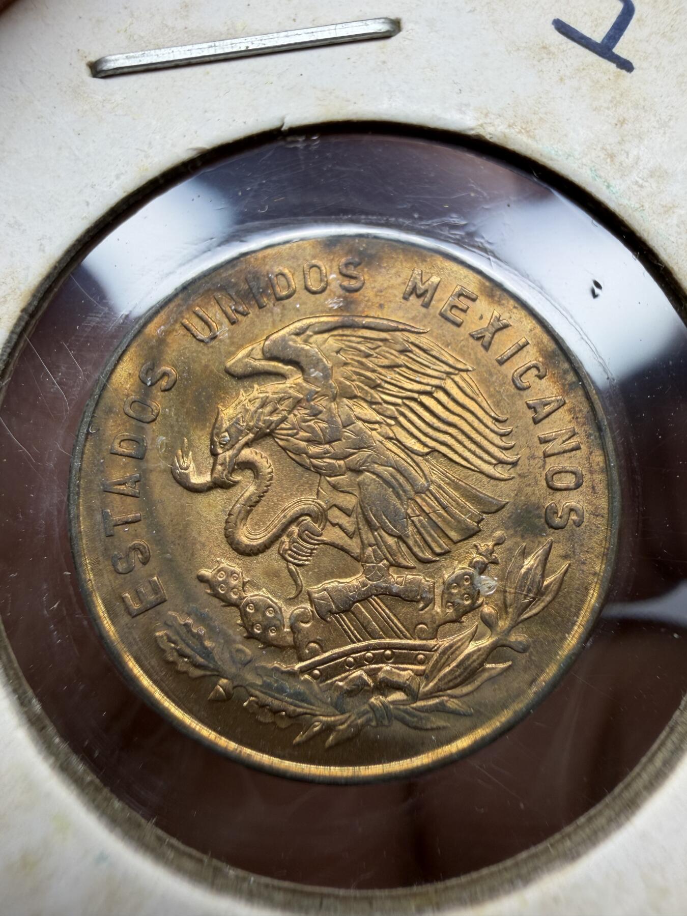 2025年集古藏今外币拍卖第十一期-第7场—（总第297拍），可以寄存60天，满160元包邮。 1963年墨西哥5分