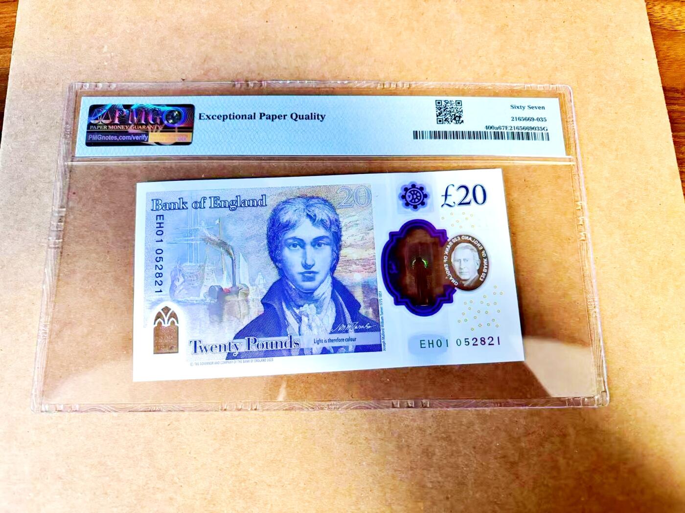 【Blue Auction】世界纸币精拍第771期——18级TOP拍卖/信誉/品质/专业/高效💫 【首发冠 无47】英国 2024年20镑 PMG67EPQ 高分