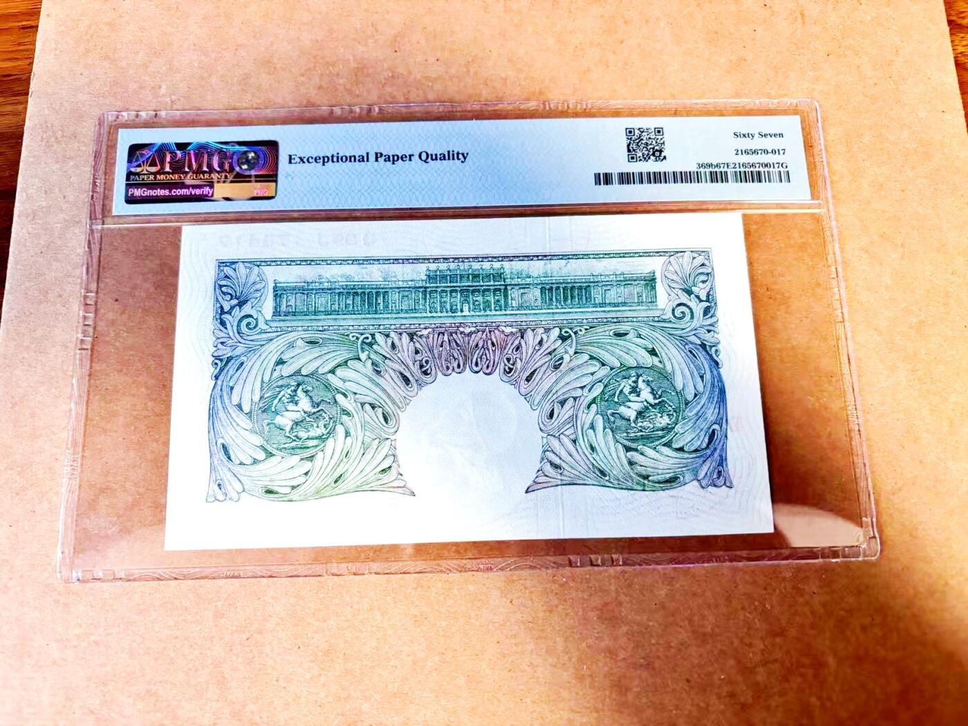 【Blue Auction】世界纸币精拍第771期——18级TOP拍卖/信誉/品质/专业/高效💫 英国 A序列 1949-55年1镑 PMG67EPQ 高分