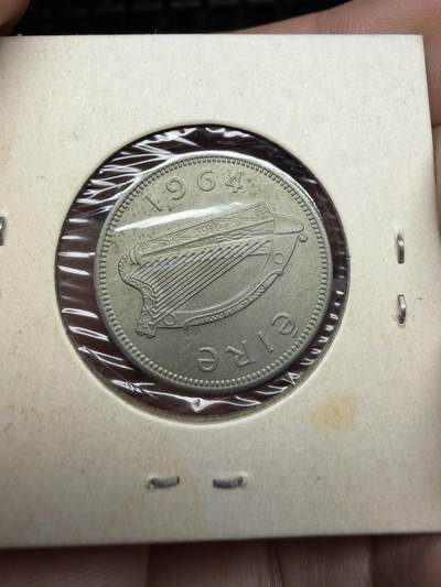 2025年集古藏今外币拍卖第十一期-第7场—（总第297拍），可以寄存60天，满160元包邮。 1964年爱尔兰1先令