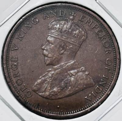 文馨钱币收藏 迎新纳福2026新年第一场（第 287 场）金银老铜币拍卖 - 少见极美品 1926 年英属锡兰乔治五世 1 分铜币