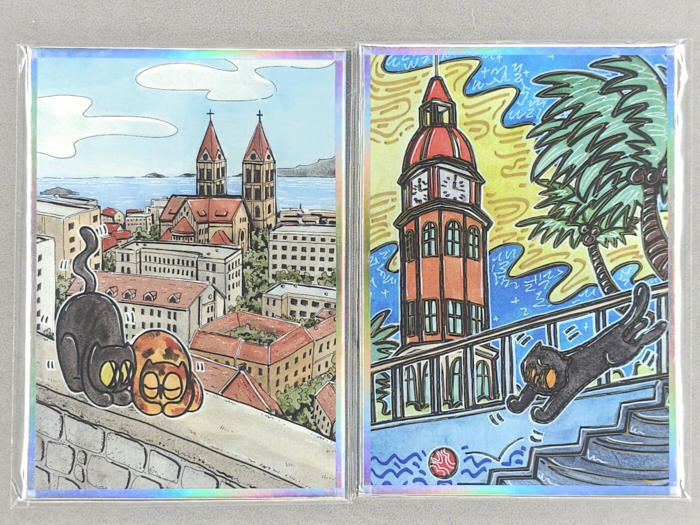 龙虎卡牌-七零场，2026首场，全场包邮！！（无佣金，周六结拍，欢迎送拍） A6色纸2张 waiwai - 猫城物语