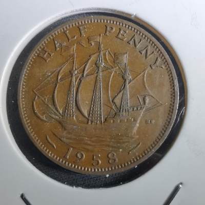 沼泽如烟--第950场 - 英国1958年半便士