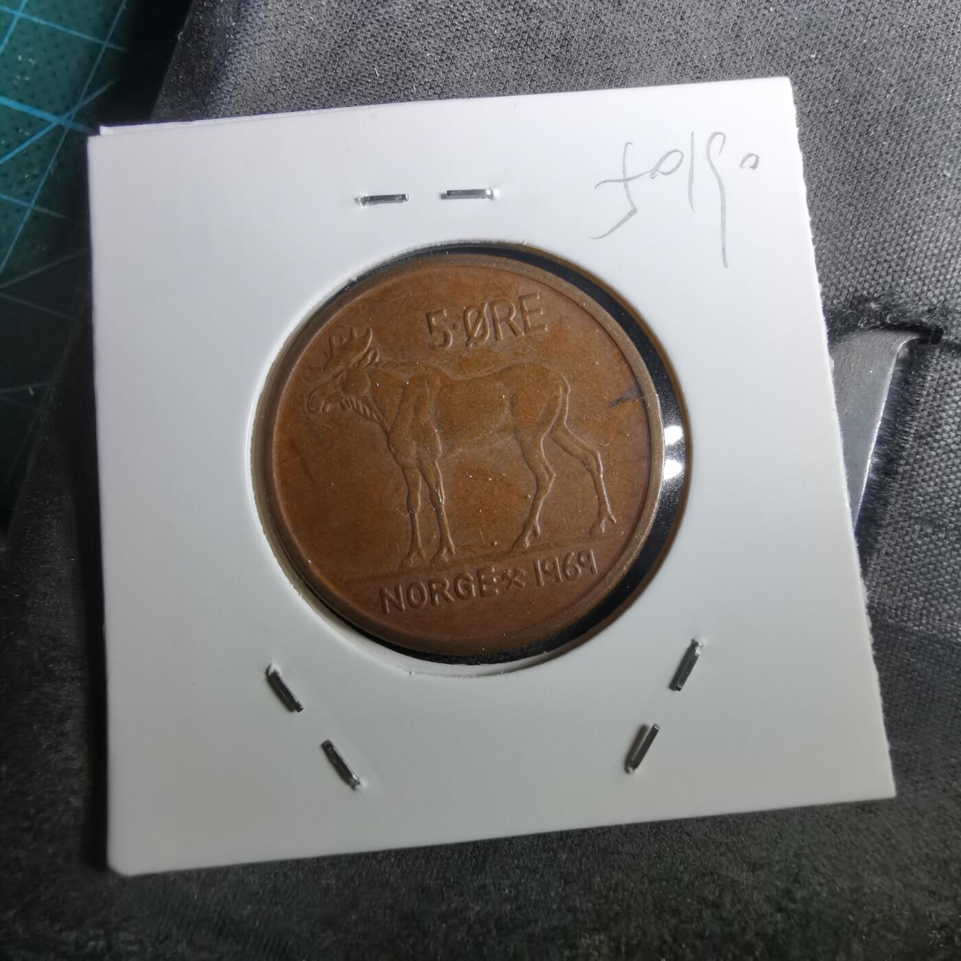 沼泽如烟--第950场 挪威1969年5欧尔