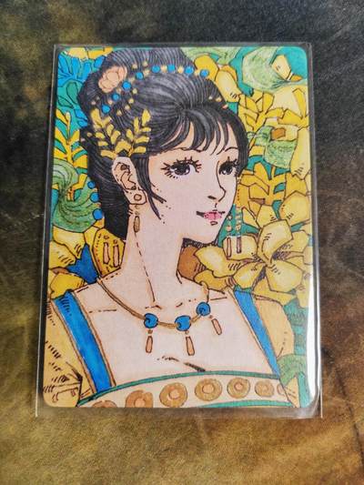 阳大大卡牌拍卖第90期（持续收拍品，周五晚上九点截拍，进群福利早知道） - 【手绘拓卡】小花瓣艺术文创 药香 黄芪 限编007/022