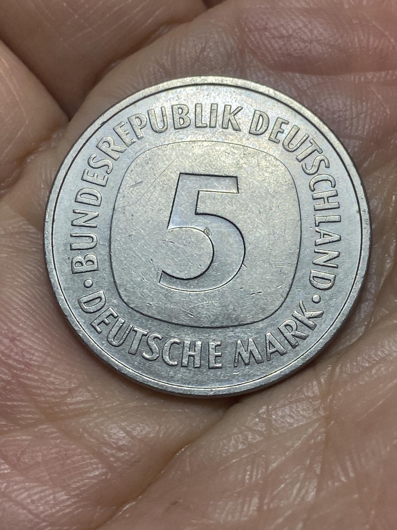2026年第二场(总第一百七十一场）外国好品散币场(免佣金) 德国🇩🇪1980年5德国马克(F标，斯图加特造)