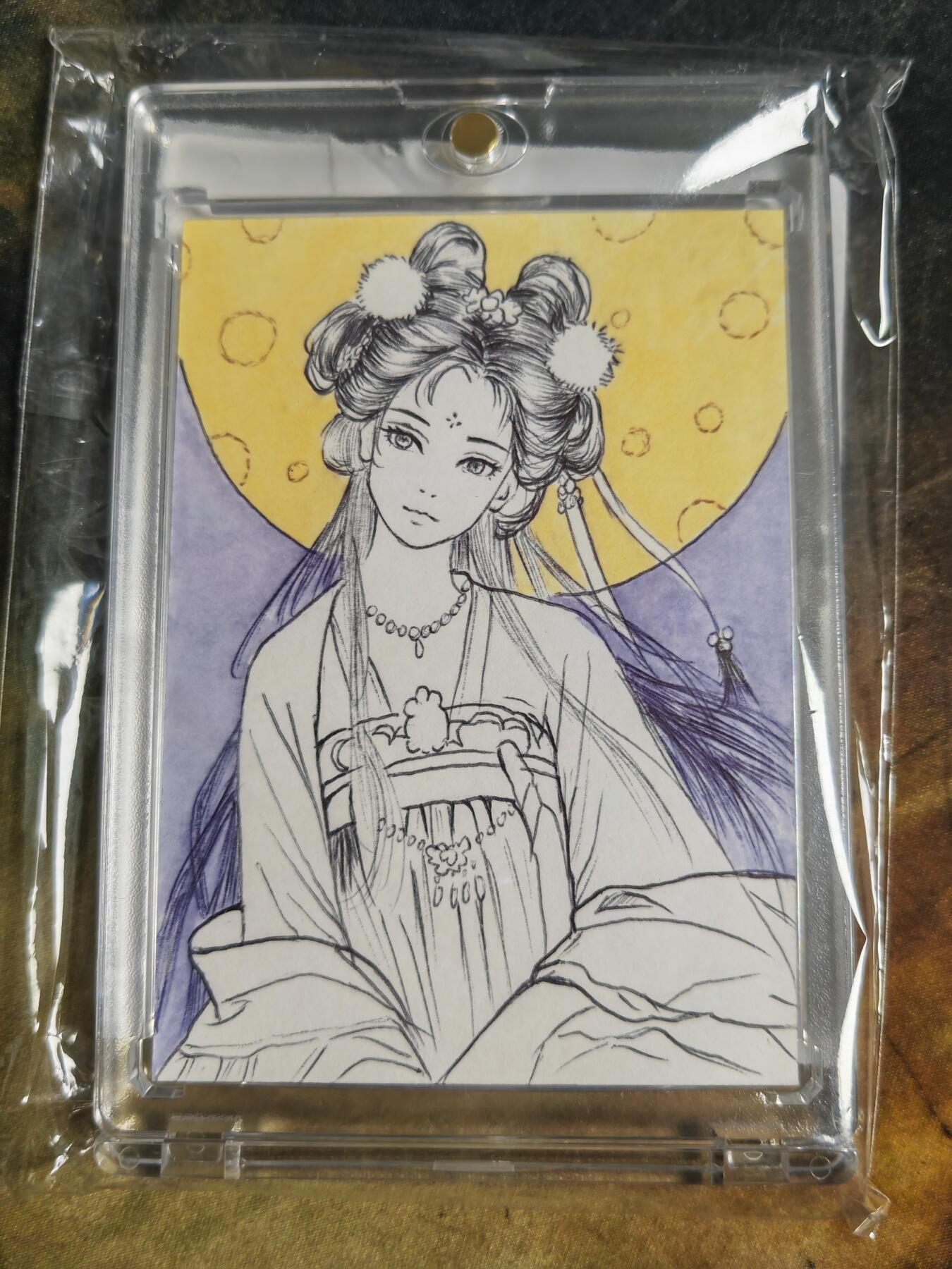 阳大大卡牌拍卖第90期（持续收拍品，周五晚上九点截拍，进群福利早知道） 【手绘卡】卡联社 艺术家 豆 西游记 嫦娥