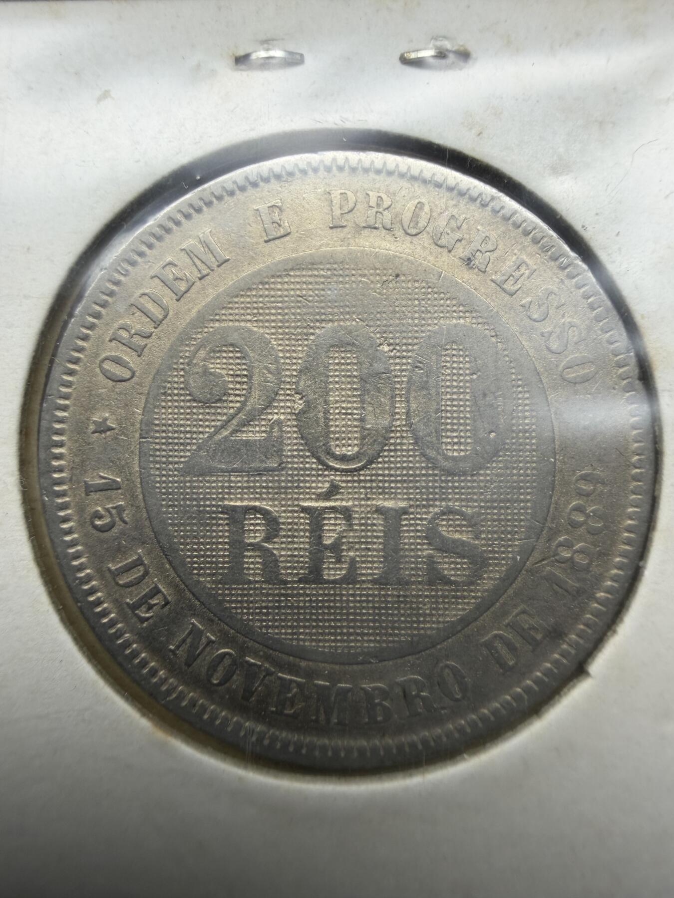 2025年集古藏今外币拍卖第十一期-第7场—（总第297拍），可以寄存60天，满160元包邮。 1897年巴西200瑞斯