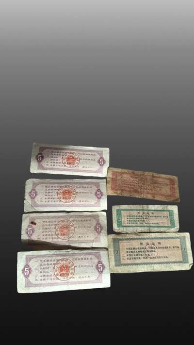 程曦曙光-安欣 - 全国粮票4张，河北省粮票3张