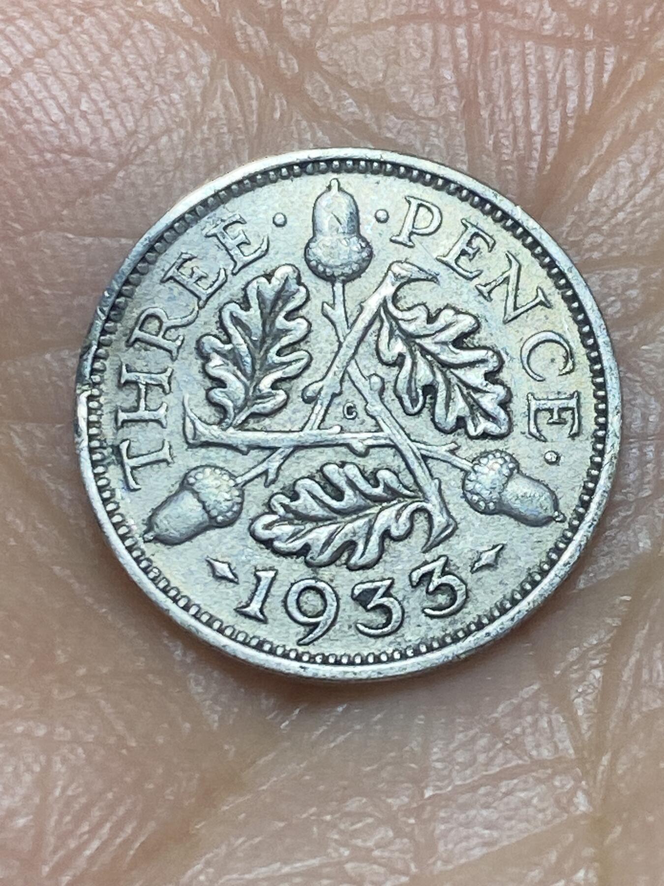 2026年第三场(总第一百七十二场）外国好品散币场(免佣金) 英国🇬🇧1933年3便士银币(乔治五世第四版，500银)